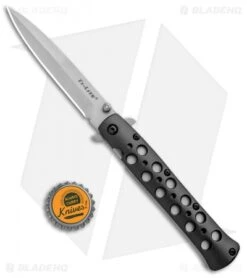 Cold Steel 4" Ti-Lite Liner Lock Knife Aluminum (4" Bead Blast S35VN) -Cold Steel Cold Steel 4in Ti Lite LL aluminum BB 26B4 BHQ 2997 jr bottlecap