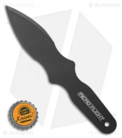 Cold Steel 8" Micro Flight Fixed Blade Throwing Knife (4" Black) -Cold Steel Cold Steel 8 Micro Flight Fixed Blade Throwing Knife 4 Black BHQ 121241 LS Bottlecap