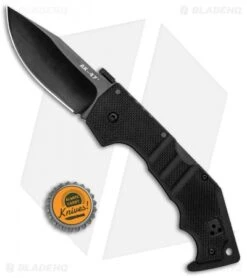 Cold Steel AK-47 Lockback Knife Black G-10 (3.5" Black S35VN) 58M -Cold Steel Cold Steel AK 47 LB Black G 10 Black BHQ 87365 jr bottlecap