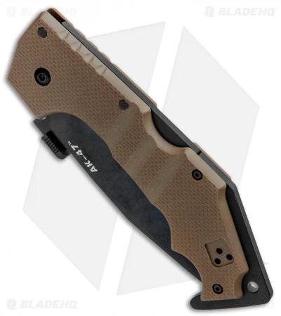 Cold Steel AK-47 Lockback Knife FDE G-10 (3.5" Black S35VN) 58MVF 4 Cold Steel AK-47 Lockback Knife FDE G-10 (3.5" Black S35VN) 58MVF - Image 2