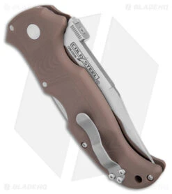 Cold Steel Bush Ranger Tri-Ad Lock Knife FDE G-10 (3.5" Satin S35VN) 31A -Cold Steel Cold Steel Bush Ranger Tri Ad Lock FDE G 10 Satin BHQ 80428 jr side