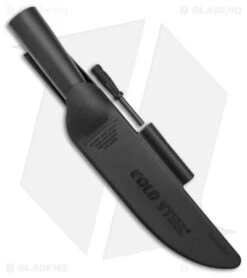 Cold Steel Bushman Fixed Blade Knife Carbon Steel (7" Black) -Cold Steel Cold Steel Bushman Fixed Blade Black BHQ 105615 jr sheath