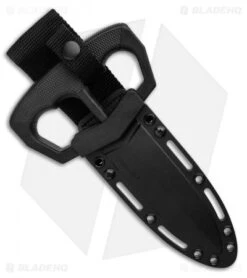 Cold Steel Chaos Push Knife Fixed Blade Knife (5" Black) 80NT3 -Cold Steel Cold Steel Chaos Push Knife Fixed Blade Knife 5 Black 80NT3 BHQ 121239 LS Sheath