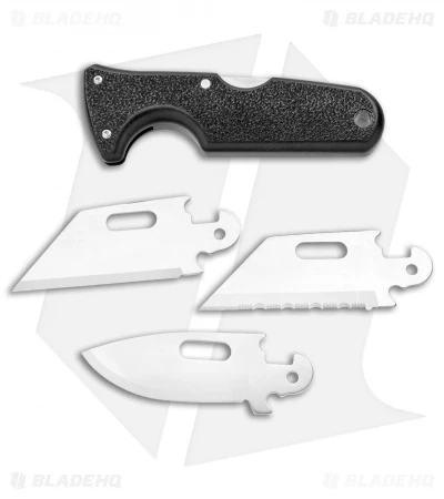 Cold Steel Click-N-Cut Exchangeable Blade Knife Black ABS (2.5" Stonewash) 6 Cold Steel Click-N-Cut Exchangeable Blade Knife Black ABS (2.5" Stonewash) - Image 4