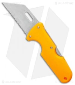 Cold Steel Click-N-Cut Hunter Knife Orange ABS (2.5" Stonewash) -Cold Steel Cold Steel Click N Cut Hunter Knife Orange BDS 2.5 Satin 40AL BHQ 121222 LS Blade3