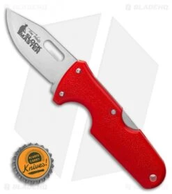 Cold Steel Click-N-Cut Slock Master Skinner Knife Red ABS (2.5" SW) 13 Cold Steel Click-N-Cut Slock Master Skinner Knife Red ABS (2.5" SW) -Cold Steel Cold Steel Click N Cut Slock Master Skinner Knife Red BDS 2.5 Satin 40AT BHQ 121229 LS Bottlecap