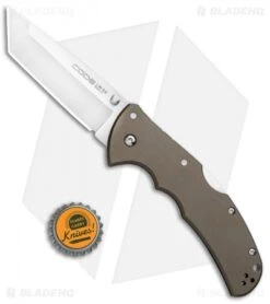 Cold Steel Code-4 Tanto Lockback Knife (3.5" Satin S35VN) 58PT -Cold Steel Cold Steel Code 4 Tanto LB Satin 58PT BHQ 15401 jr bottlecap