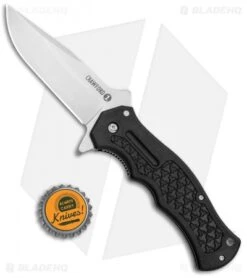 Cold Steel Crawford Model 1 Liner Lock Knife Black Zy-Ex (3.5" Satin) 20MWCB -Cold Steel Cold Steel Crawford Model 1 LL Black Zy Ex Satin 20MWCB BHQ 121192 jr bottlecap