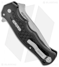 Cold Steel Crawford Model 1 Liner Lock Knife Black Zy-Ex (3.5" Satin) 20MWCB -Cold Steel Cold Steel Crawford Model 1 LL Black Zy Ex Satin 20MWCB BHQ 121192 jr side