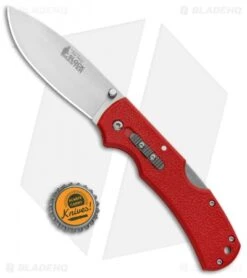 Cold Steel Double Safe Hunter Slock Master Tri-Ad Lock Knife Red GFN (4" Satin) -Cold Steel Cold Steel Double Safe Hunter Slock Master Tri Ad Lock Red GFN Satin 23JK BHQ 121197 jr bottlecap