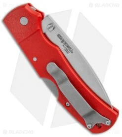 Cold Steel Double Safe Hunter Slock Master Tri-Ad Lock Knife Red GFN (4" Satin) -Cold Steel Cold Steel Double Safe Hunter Slock Master Tri Ad Lock Red GFN Satin 23JK BHQ 121197 jr side