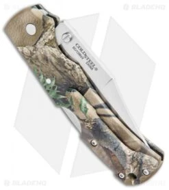 Cold Steel Double Safe Hunter Tri-Ad Lock Knife Camo GFN (4" Satin) 23JD -Cold Steel Cold Steel Double Safe Hunter Tri Ad Lock Camo GFN Satin 23JD BHQ 105931 jr side