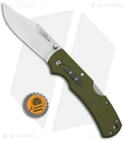 Cold Steel Double Safe Hunter Tri-Ad Lock Knife OD Green GFN (3.5" Satin) 23JC -Cold Steel Cold Steel Double Safe Hunter Tri Ad Lock OD Green GFN Satin 23JC BHQ 121196 jr bottlecap