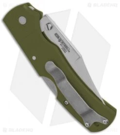 Cold Steel Double Safe Hunter Tri-Ad Lock Knife OD Green GFN (3.5" Satin) 23JC -Cold Steel Cold Steel Double Safe Hunter Tri Ad Lock OD Green GFN Satin 23JC BHQ 121196 jr side