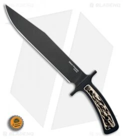Cold Steel Drop Forged Bowie Fixed Blade Knife (9.5" Black) 36MK -Cold Steel Cold Steel Drop Forged Bowie Fixed Blade Knife 6.75 Black 36MK BHQ 121214 LS Bottlecap