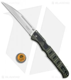 Cold Steel Frenzy I Tri-Ad Lock Knife Black/Green G-10 (5.5" Satin) 62P1A -Cold Steel Cold Steel Frenzy I Blk Grn G 10 62PV1 BHQ 52067 jr bottlecap 2