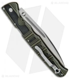 Cold Steel Frenzy I Tri-Ad Lock Knife Black/Green G-10 (5.5" Satin) 62P1A -Cold Steel Cold Steel Frenzy I Blk Grn G 10 62PV1 BHQ 52067 jr side 2