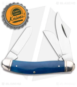 Cold Steel Gentleman's Stockman Slip Joint Knife Blue Bone (2.5" Satin) -Cold Steel Cold Steel Gentlemans Stockman SJ Blue Bone Satin BHQ 140030 jr bottlecap