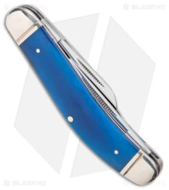 Cold Steel Gentleman's Stockman Slip Joint Knife Blue Bone (2.5" Satin) -Cold Steel Cold Steel Gentlemans Stockman SJ Blue Bone Satin BHQ 140030 jr side