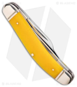 Cold Steel Gentleman's Stockman Slip Joint Knife Yellow Bone (2.5" Satin) -Cold Steel Cold Steel Gentlemans Stockman SJ Yellow Bone Satin BHQ 140031 jr side