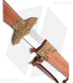 Cold Steel Gim Sword Redwood W/ Brass Guard (30" Satin) 88G -Cold Steel Cold Steel Gim Sword Redwood Brass Guard Satin BHQ 44188 er