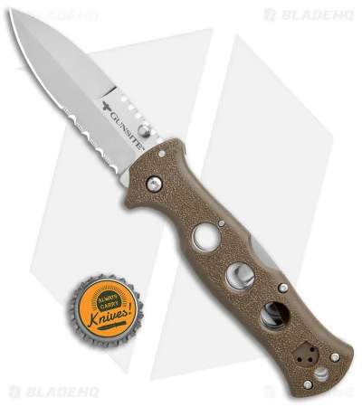 Cold Steel Gunsite Counter Point Tri-Ad Lock Knife Brown (3.75" Satin) 6 Cold Steel Gunsite Counter Point Tri-Ad Lock Knife Brown (3.75" Satin) - Image 4