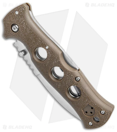 Cold Steel Gunsite Counter Point Tri-Ad Lock Knife Brown (3.75" Satin) 4 Cold Steel Gunsite Counter Point Tri-Ad Lock Knife Brown (3.75" Satin) - Image 2