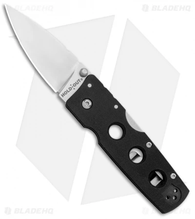 Cold Steel Hold Out 3" Lockback Knife Black G-10 (3" Satin) 3 Cold Steel Hold Out 3" Lockback Knife Black G-10 (3" Satin)