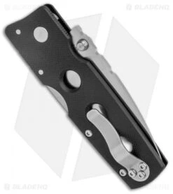 Cold Steel Hold Out 3" Lockback Knife Black G-10 (3" Satin Serr) -Cold Steel Cold Steel Hold Out 3in LB Black G 10 Satin Serr 11G3S BHQ 8513 jr side