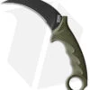 Cold Steel Karambit Steel Tiger Fixed Blade Knife OD Green (4.75" Black) -Cold Steel Cold Steel Karambit Steel Tiger Fixed Blade OD Green Black BHQ 173954 jr