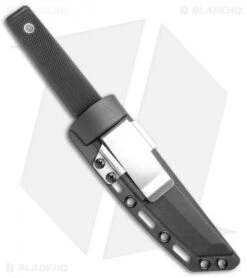 Cold Steel Kobun Tanto Fixed Blade Knife (5.5" Satin Serrated) 17TS -Cold Steel Cold Steel Kobun Tanto Satin Serr 17TS BHQ 105890 jr sheath