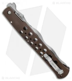 Cold Steel Kris Ti-Lite Liner Lock Knife Brown Zytel (6" Satin Serr) -Cold Steel Cold Steel Kris Ti Lite Liner Lock Knife Zytel 6 Satin Serr 26SXK6S BHQ 121200 LS Side