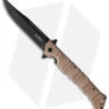 Cold Steel Large Luzon Folding Flipper Knife Desert Tan GFN (6" Black) -Cold Steel Cold Steel Large Luzon Desert Tan Black BHQ 174234 jr