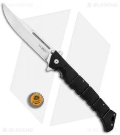 Cold Steel Large Luzon Leaf-Spring Knife Black GFN (6" Satin) 20NQX -Cold Steel Cold Steel Large Luzon Leaf Spring Black GFN Satin 20NQX BHQ 80432 jr bottlecap