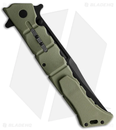 Cold Steel Large Luzon Folding Flipper Knife OD Green GFN (6" Black) 4 Cold Steel Large Luzon Folding Flipper Knife OD Green GFN (6" Black) - Image 2