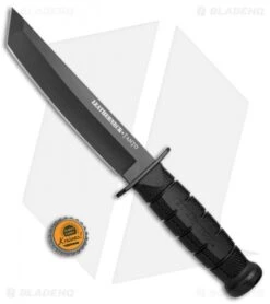 Cold Steel Leatherneck Tanto Fixed Blade Knife (7" Black Powdercoat D2) 39LSFCT -Cold Steel Cold Steel Leatherneck Tanto Black Powdercoat 39LSFCT BHQ 52032 jr bottlecap