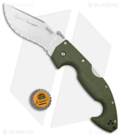 Cold Steel Lynn Thompson Signature Spartan Tri-Ad Lock Knife Serr (4.5" S35VN) 11 Cold Steel Lynn Thompson Signature Spartan Tri-Ad Lock Knife Serr (4.5" S35VN) -Cold Steel Cold Steel Lynn Thompson Signature Spartan Tri Ad Lock Serr BHQ 140028 jr bottlecap