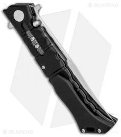 Cold Steel Medium Luzon Leaf-Spring Knife Black GFN (4" Satin) 20NQL -Cold Steel Cold Steel Medium Luzon Leaf Spring Black GFN Satin 20NQL BHQ 80431 jr side