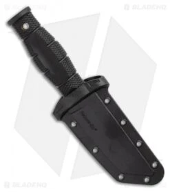 Cold Steel Mini Leatherneck Tanto Fixed Blade Knife (3.5" Satin) 39LSAA -Cold Steel Cold Steel Mini Leatherneck Tanto Fixed Blade Knife 3.5 Stonewash 39LSAA BHQ 121216 LS Sheath