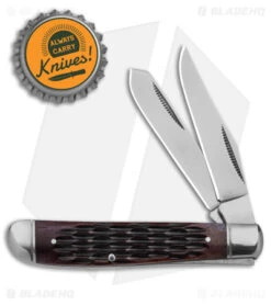 Cold Steel Mini Trapper Slip Joint Knife Jigged Bone (2.7" Satin) -Cold Steel Cold Steel Mini Trapper BHQ 140037 td size