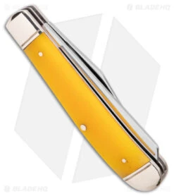 Cold Steel Mini Trapper Slip Joint Knife Yellow Bone (2.7" Satin) 8 Cold Steel Mini Trapper Slip Joint Knife Yellow Bone (2.7" Satin) -Cold Steel Cold Steel Mini Trapper SJ Yellow Bone Satin BHQ 140035 jr side