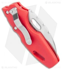 Cold Steel Mini Tuff Lite Tri-Ad Lock Knife Red (2" Satin) 20MTR -Cold Steel Cold Steel Mini Tuff Lite Tri Ad Red Satin 20MTR BHQ 105899 jr side