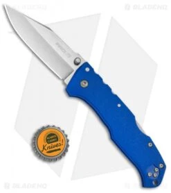 Cold Steel Pro Lite Clip Point Tri-Ad Lock Knife Blue GFN (3.5" Satin) 20NSCLU -Cold Steel Cold Steel Pro Lite Pro GFN Blue Clip Point 20NSCLU BHQ 51989 jr bottlecap 2