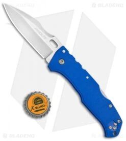 Cold Steel Pro Lite Sport Tri-Ad Lock Knife Blue GFN (3.5" Satin) 20NVLU -Cold Steel Cold Steel Pro Lite Pro GFN Blue Sport 20NVLU BHQ 51993 jr bottlecap 2