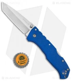 Cold Steel Pro Lite Tanto Tri-Ad Lock Knife Blue GFN (3.5" Satin) 20NSTLU -Cold Steel Cold Steel Pro Lite Pro GFN Blue Tanto 20NSTLU BHQ 51990 jr bottlecap 2