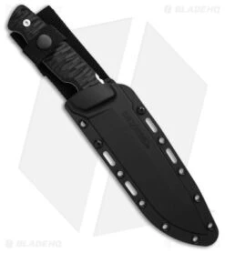 Cold Steel Razor Tek Fixed Blade Knife Black GFN (6.5" Satin) -Cold Steel Cold Steel Razorback FB Knife Black GFN 6in Satin BHQ 139982 td sheath