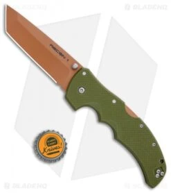 Cold Steel Recon 1 Tanto Lockback Knife Desert Warrior G-10 (4" Copper) -Cold Steel Cold Steel Recon 1 Tanto LB Desert Warrior G 10 Copper 27UAT BHQ 100067 jr bottlecap