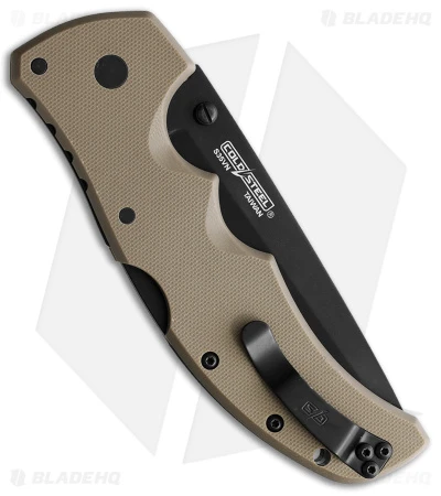 Cold Steel Recon 1 Tanto Lockback Knife FDE G-10 (4" Black) 4 Cold Steel Recon 1 Tanto Lockback Knife FDE G-10 (4" Black) - Image 2