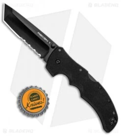 Cold Steel Recon I Tanto Point Lockback Knife (4" Black Serr) 27BTH -Cold Steel Cold Steel Recon I Tanto Point LB Black Serr BHQ 6886 jr bottlecap