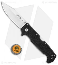 Cold Steel SR1 Lite Tri-Ad Lock Knife Black Griv-Ex (4" Satin) 62K1 -Cold Steel Cold Steel SR1 Lite Tri Ad Black Griv Ex Satin 62K1 BHQ 106721 jr bottlecap